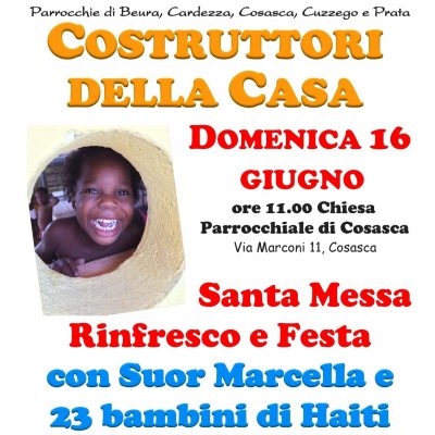 Festa di Benvenuto per i “Costruttori della Casa”