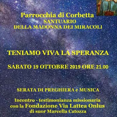 Teniamo Viva la Speranza – Santuario di Corbetta