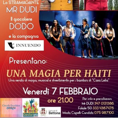 UNA MAGIA PER HAITI – Passaggio di Bettona (PG)