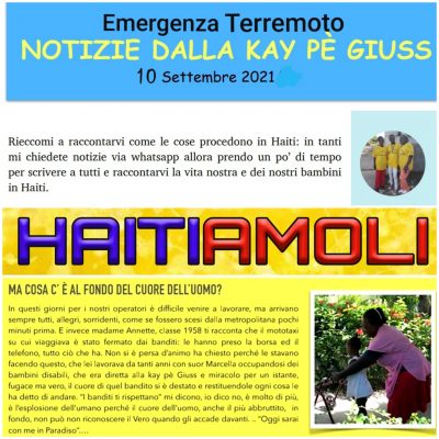 HAITIAMOLI – Emergenza Terremoto NOTIZIE