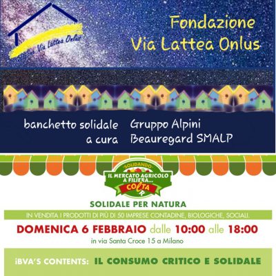 Milano – Banchetto solidale Fondazione Via Lattea