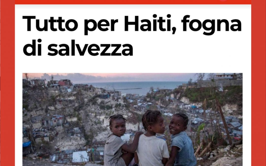 Tutto per Haiti, fogna di salvezza